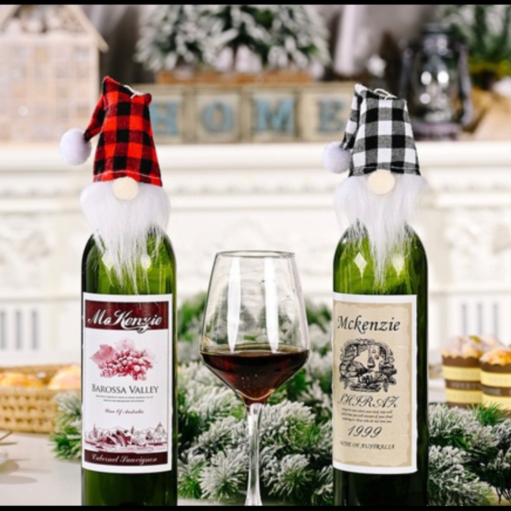 NEW! Gnome Wine Bottle Topper Cover